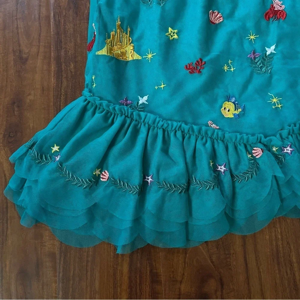 Hanna Andersson Disney The Little Mermaid Ariel Tulle Skirt size large